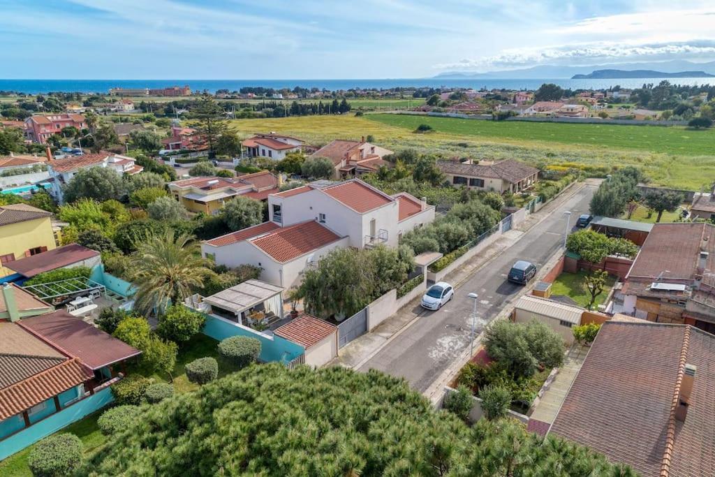 La Casa Degli Ulivi Appartamento In Villa Con Patio Quartu SantʼElena Екстериор снимка